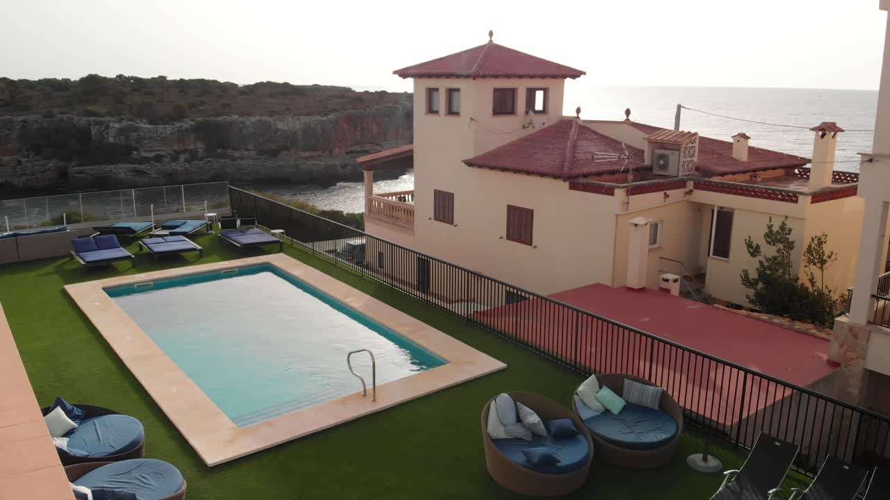 Spain Mallorca Cala Figuera view from above with a drone at 4k 24 fps using ND filters and at different times in the dayusing DJI Mavic Air