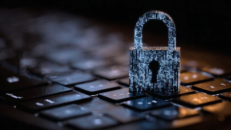 A Digital Lock Illuminating Security on a Keyboard: Exploring the Intersection of Technology and Cyber Protection in Modern Digital Environments