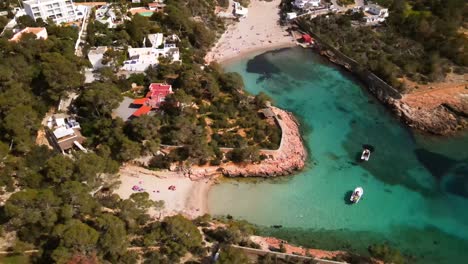 cala gracio and cala gracioneta beaches in ibiza, spain