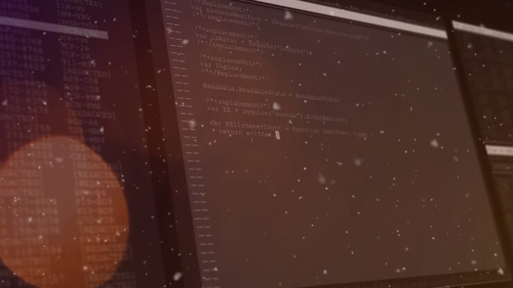 Animation of globe spinning on red background