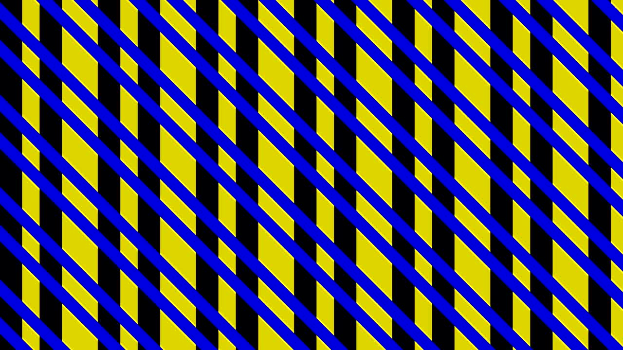 Animation consisting of intersected colored stripes.