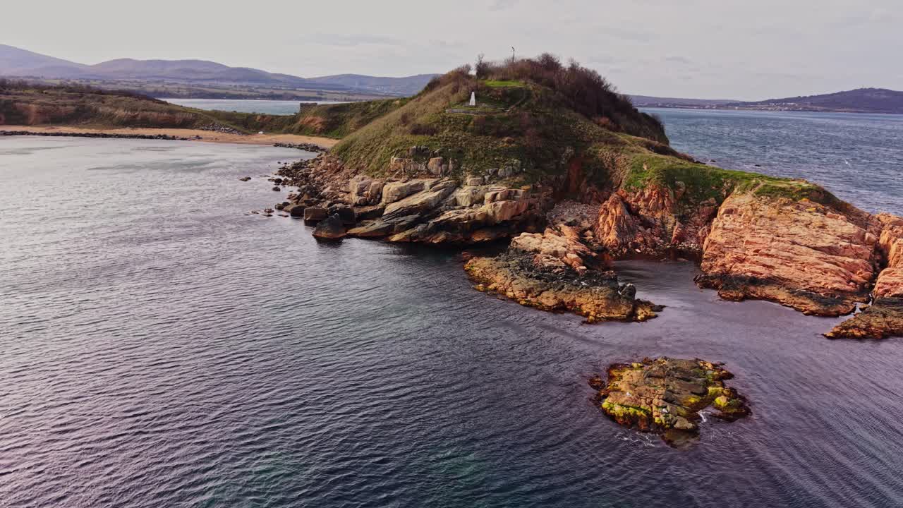 Stunning aerial view over coastal landscape in Bulgaria