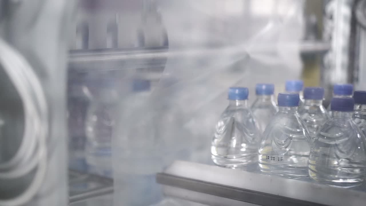 Water Bottle Manufacturing Process | Premium Stock Video Footage