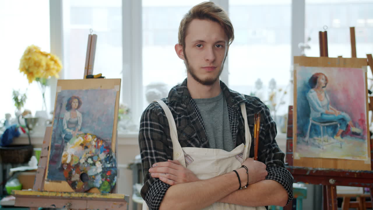 Portrait of a Young Artist in his Studio