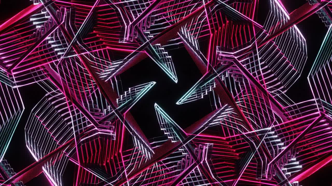 un fondo abstracto pulsante continuo de líneas multicolores.