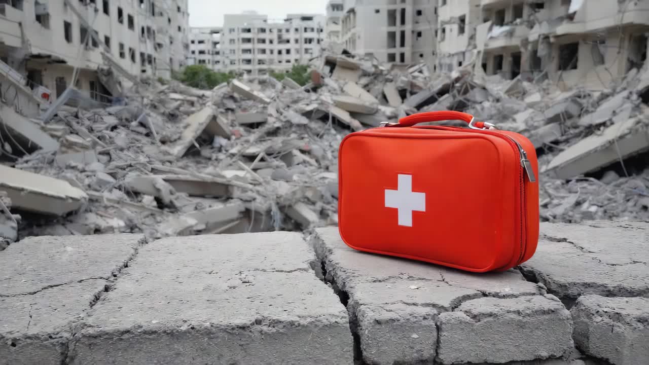 First Aid Kit in Disaster Area