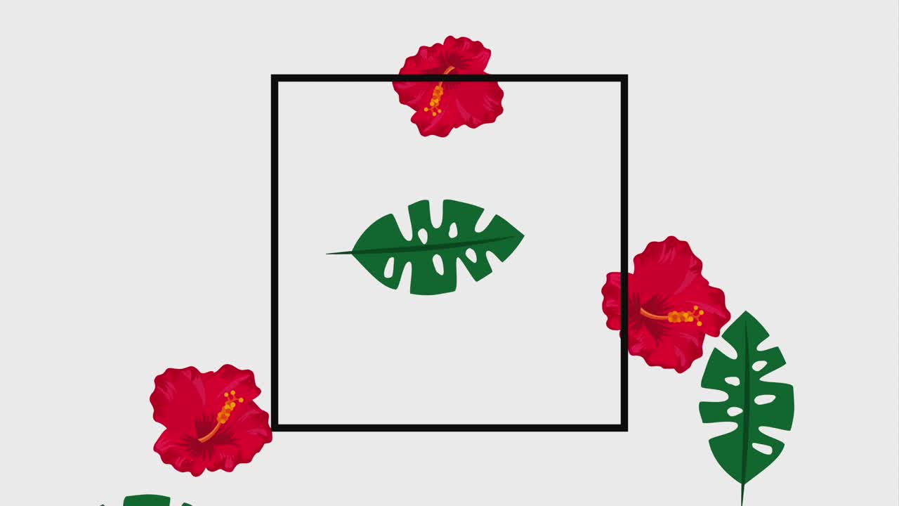 plantilla de verano tropical