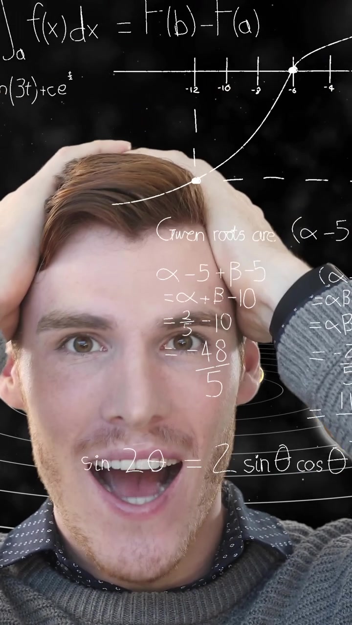 Animation of businessman over equations and solar system