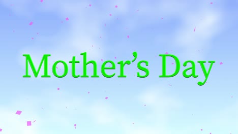 mensaje de día de la madre regalo presente gráficos en movimiento