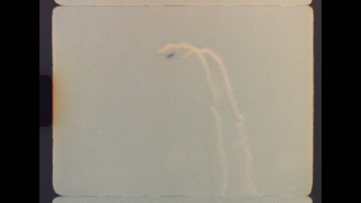 Vintage Airplane in Sky