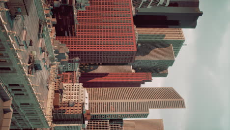 vertical breathtaking new york city view from a rooftop in downtown