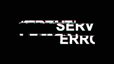 server error message