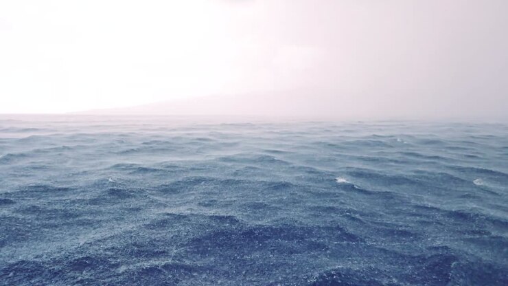 Rainstorm Over Sea in the Azores