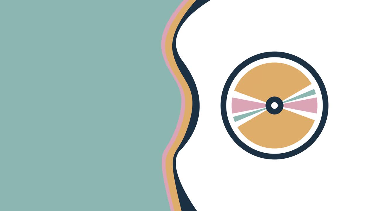 색 배경에 카 디스크의 4k 비디오