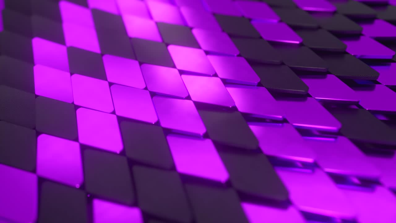 superficie de onda abstracta de formas geométricas. bucle sin costuras renderizado en 3d