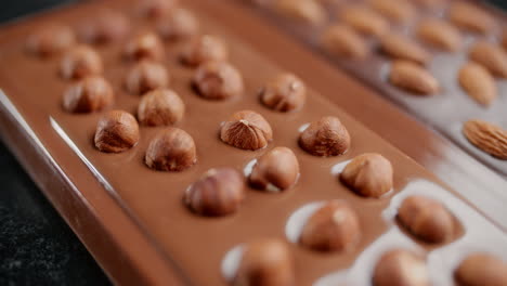 hazelnut and almond chocolate bar
