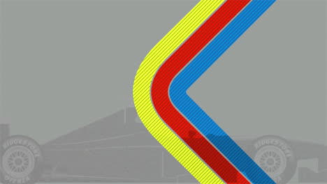 Bewegung-Abstrakte-Geometrische-Linien-Und-Sportwagen-Retro-Formel-Ein-Hintergrund