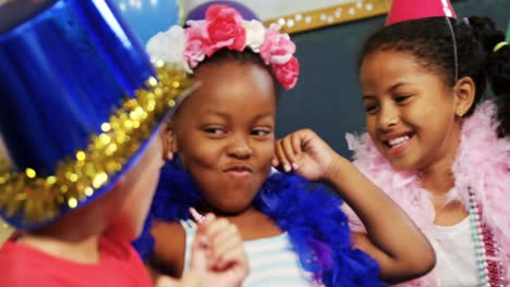 kids having fun during birthday party 4k