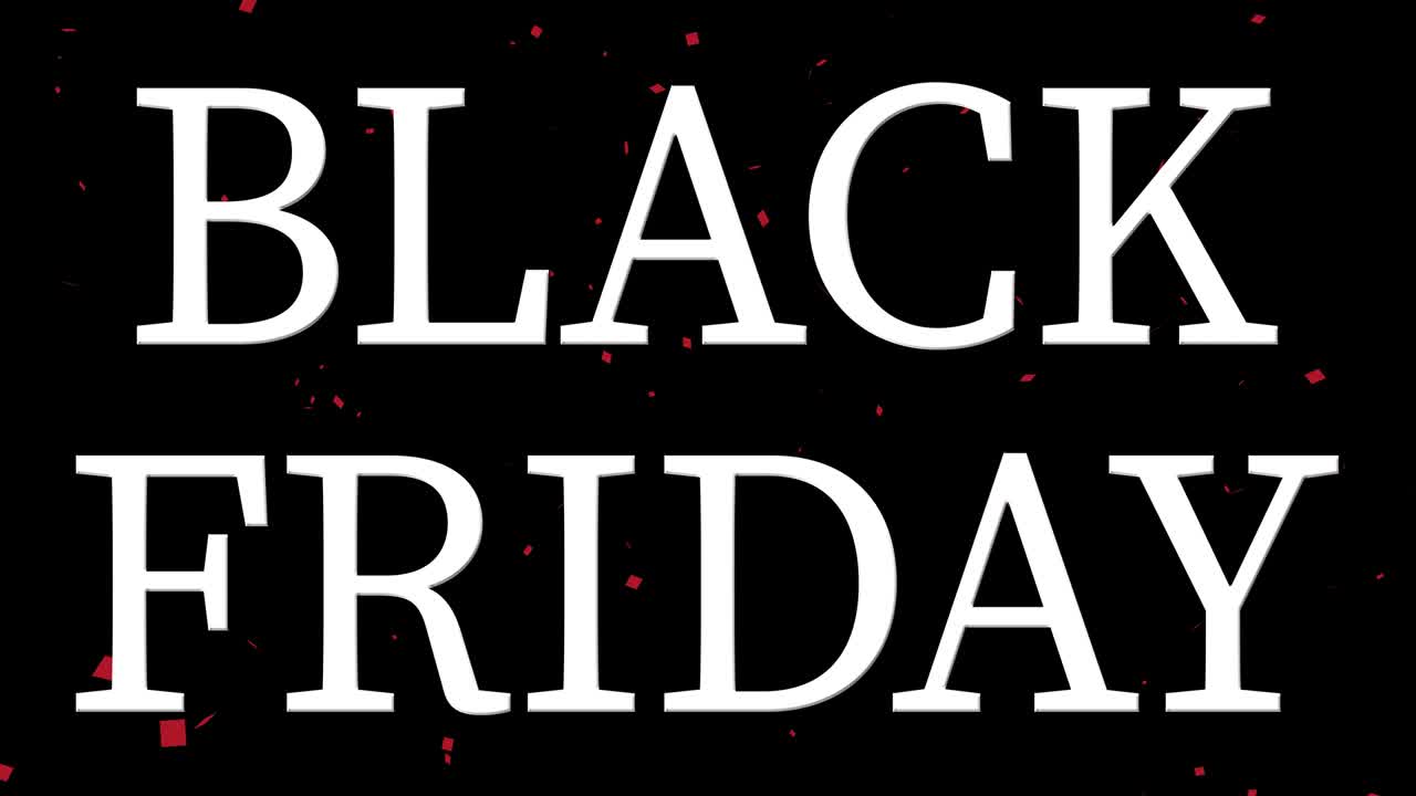 블랙 프라이데이 이벤트 텍스트 애니메이션 모션 그래픽