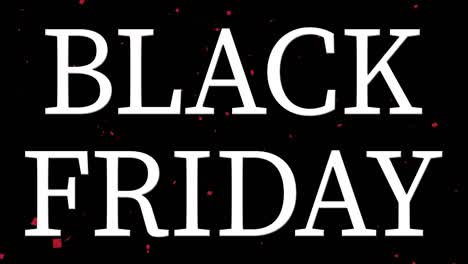 black friday event text animation motion graphics