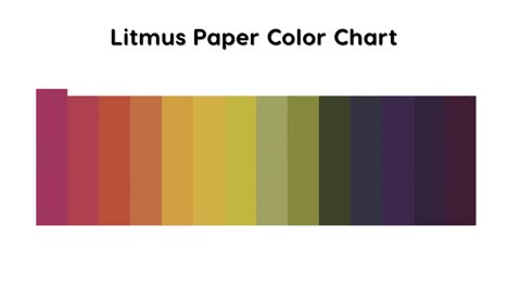 gráfico animado que muestra los cambios de color del papel litmus