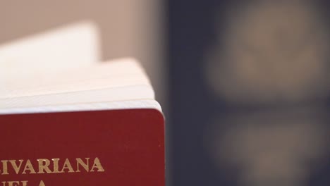 макро венесуэльских и американских паспортов, от иностранца до американского гражданина