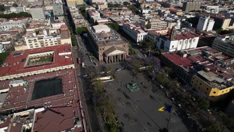 Guadalajara-Aerial-Of-Degollado-Theatre-Mexico