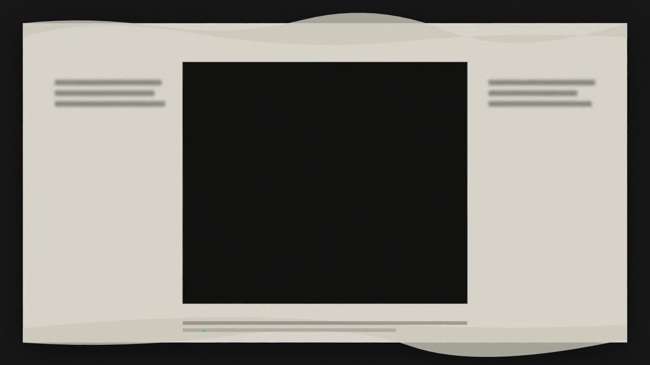 Animated Newspaper Template with Blank Center Space