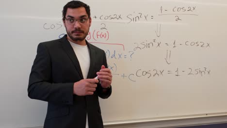 passionate teacher explaining a difficult concept