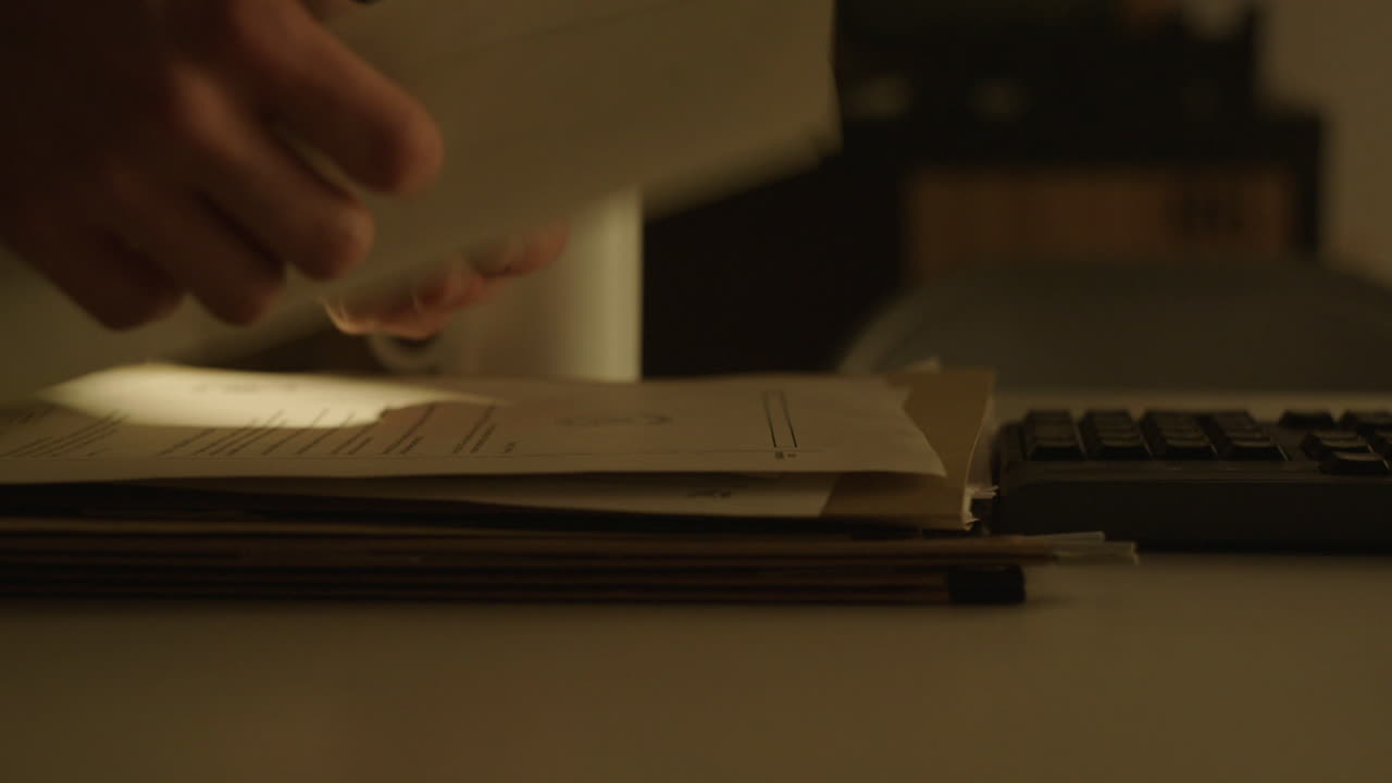 Nighttime workspace with coffee mug and keyboard