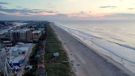 high aerial over carolina beach nc, north carolina