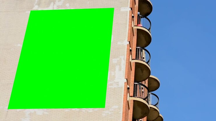 Insegna LED sulla facciata di un edificio 4k
