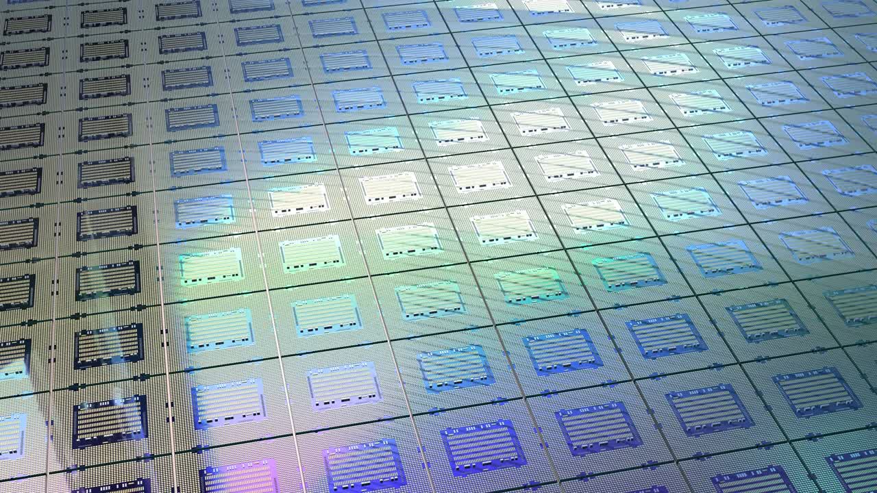 Chipset for semiconductor manufacturing 4k footage