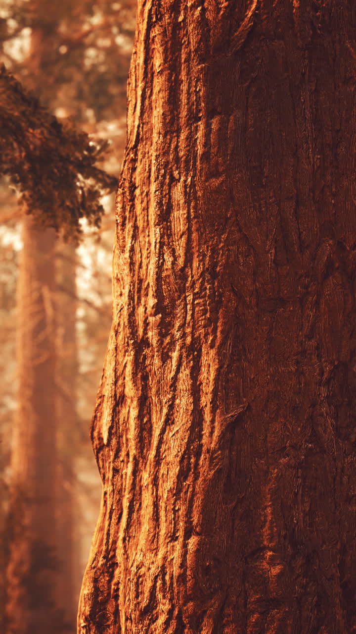 primer plano de un tronco de árbol en un bosque