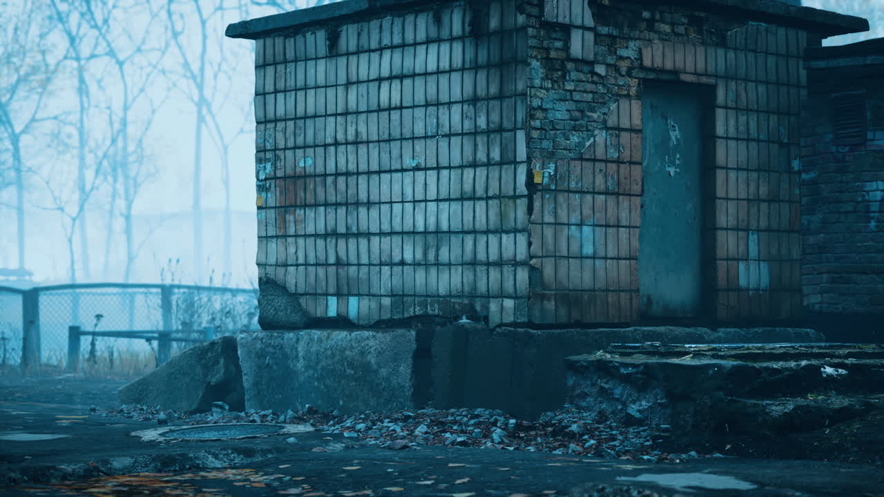 체르노빌 원자력 발전소 근처의 배제 구역의 pripyat 도시 뷰