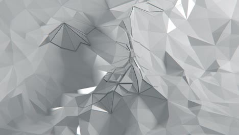 fondo blanco abstracto onda. bucle de luz suave patrón mínimo limpio, fondo de renderización 3d animado para la presentación de negocios. células en movimiento. bucle sin costuras uhd.