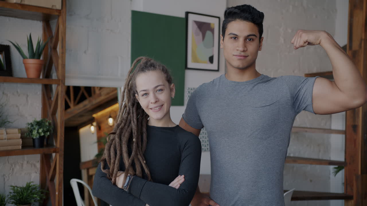 Confident Couple Posing