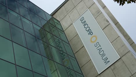 suncorp stadium building exterior and signage