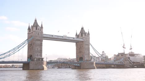 tower-bridge-over-thames-river-in-city-of-London,-United-Kingdom,-Britain