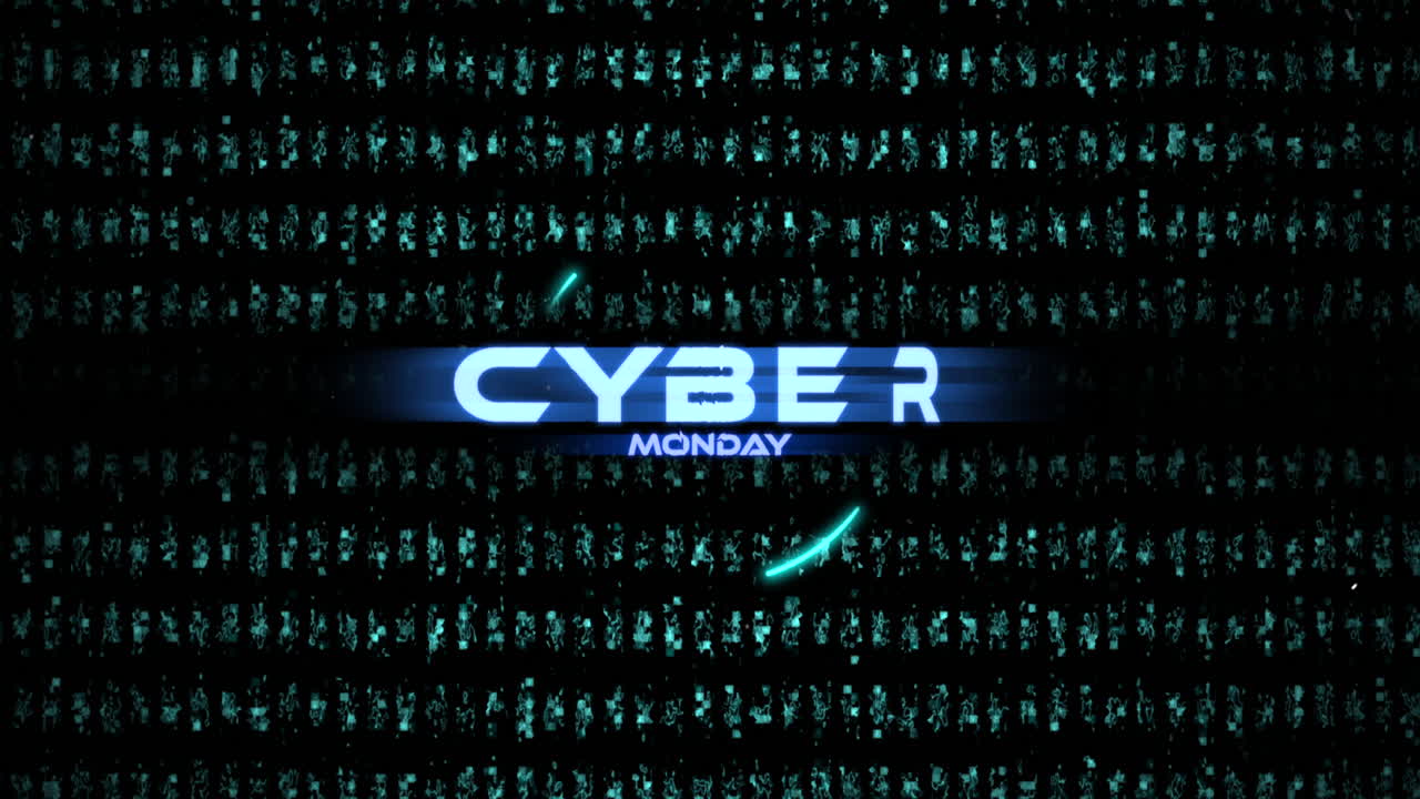 Cyber Monday on screen with HUD elements