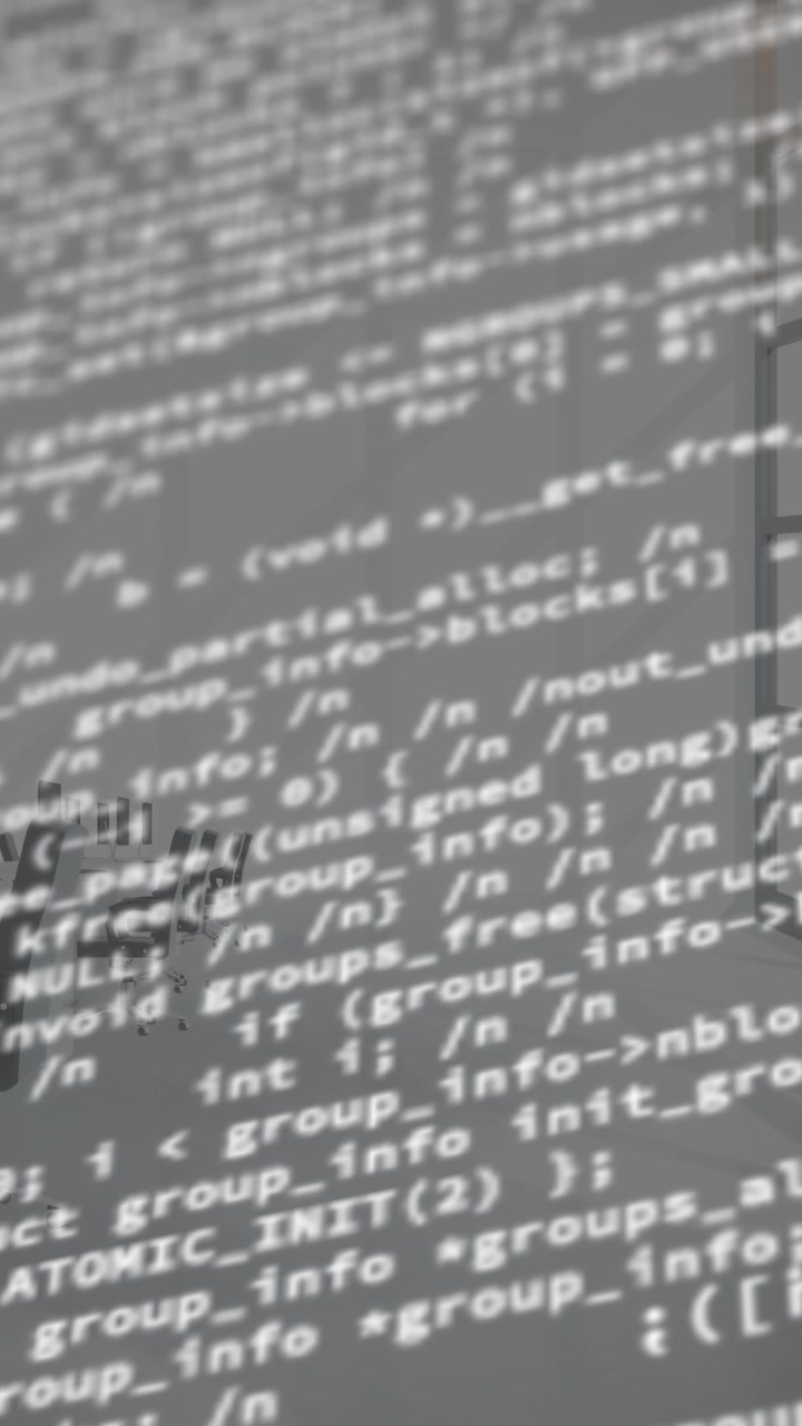 Digital composition of digital data processing against empty office in background