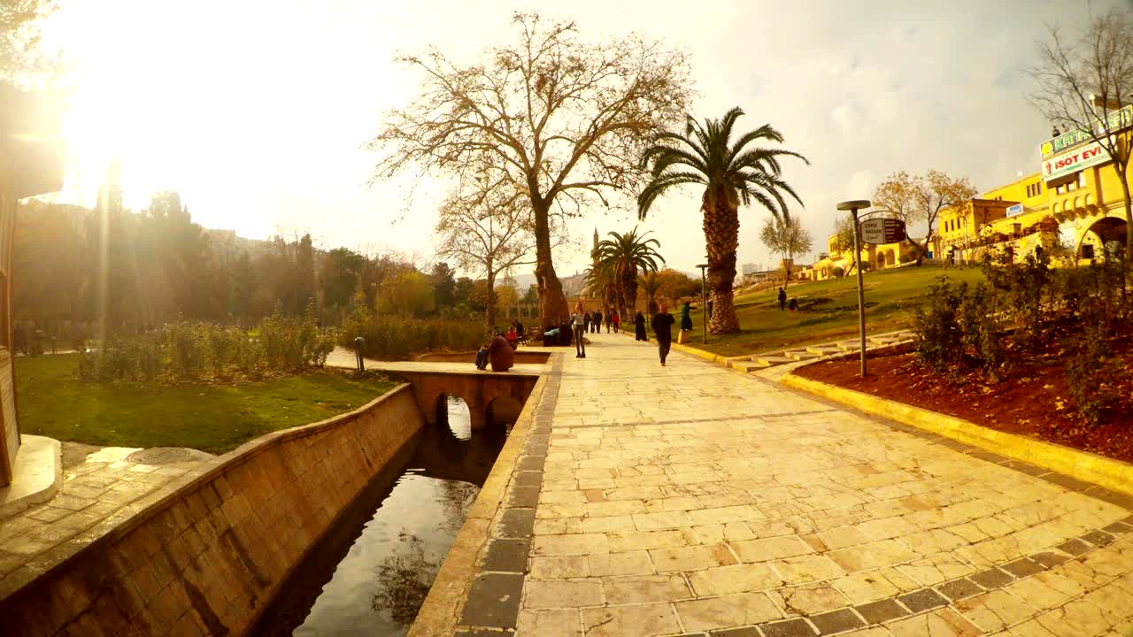 Promenade Road to Pool of Sacred Small Channel Sanliurfa