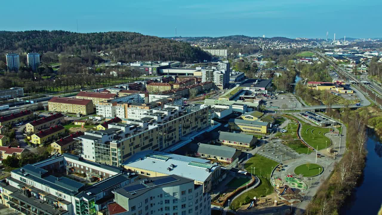 Aerial view of Partille Kulturum, a vibrant cultural and learning hub