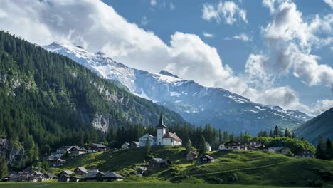 Wunderschöner-Zeitraffer-In-Urnerboden,-Nahe-Dem-Klausenpass-In-Der-Schweiz