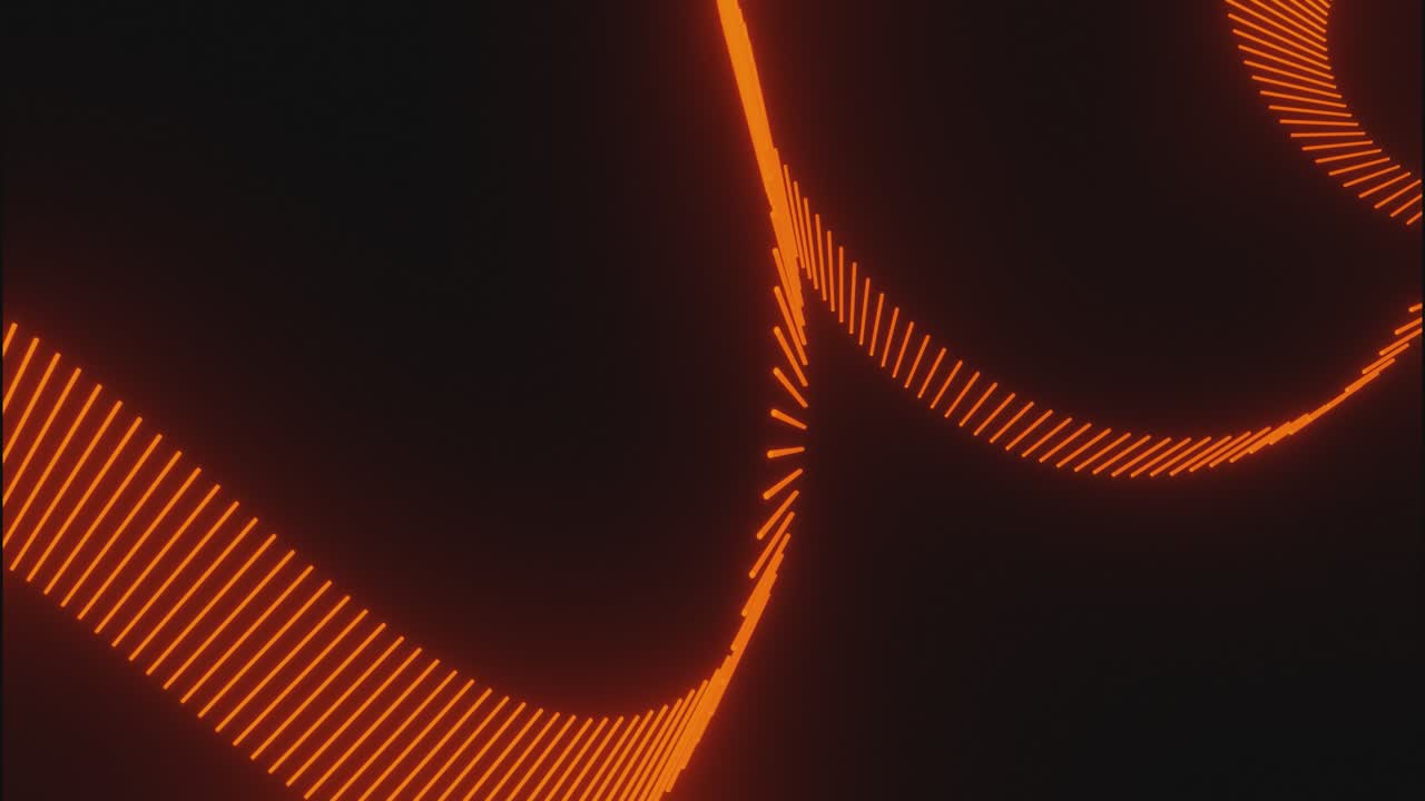 Abstract Glowing Orange Lines