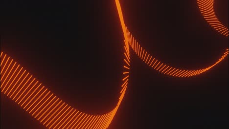 abstract glowing orange lines