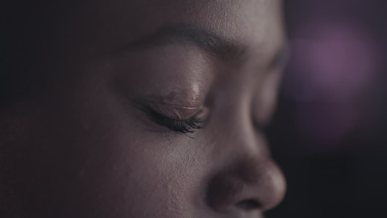 retrato en primer plano de una mujer