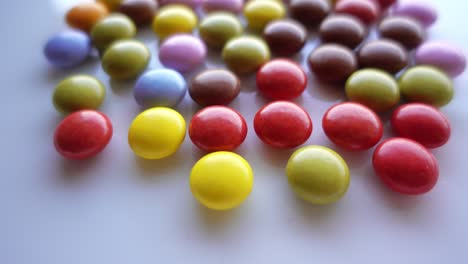 multi color smarties as background