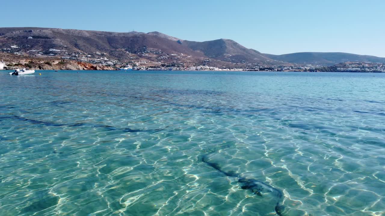Crystal Clear Waters of a Greek Island Beach