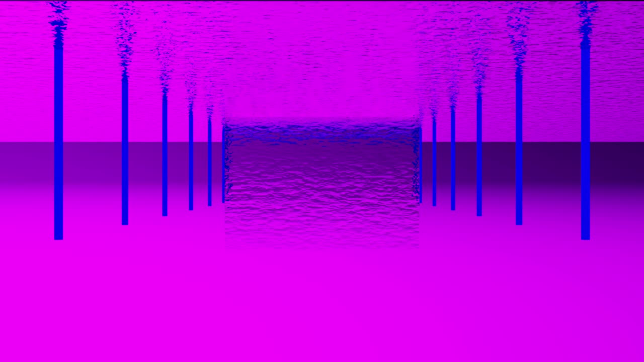 estructura submarina abstracta en púrpura y azul